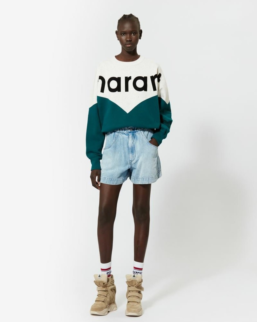 Marant Etoile Isabel Marant | Houston Two Tone "Marant" Sweatshirt