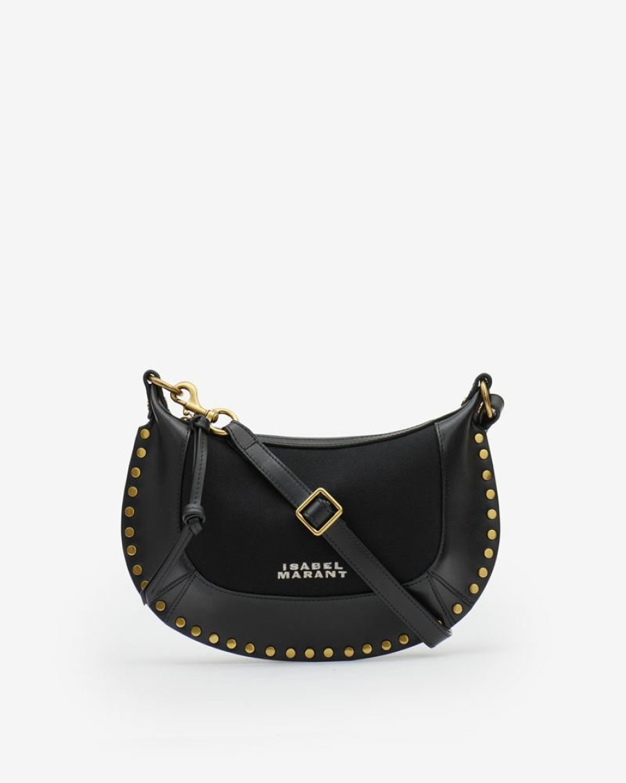 Bags Isabel Marant | Oskan Moon Leather And Cotton Shoulder Bag