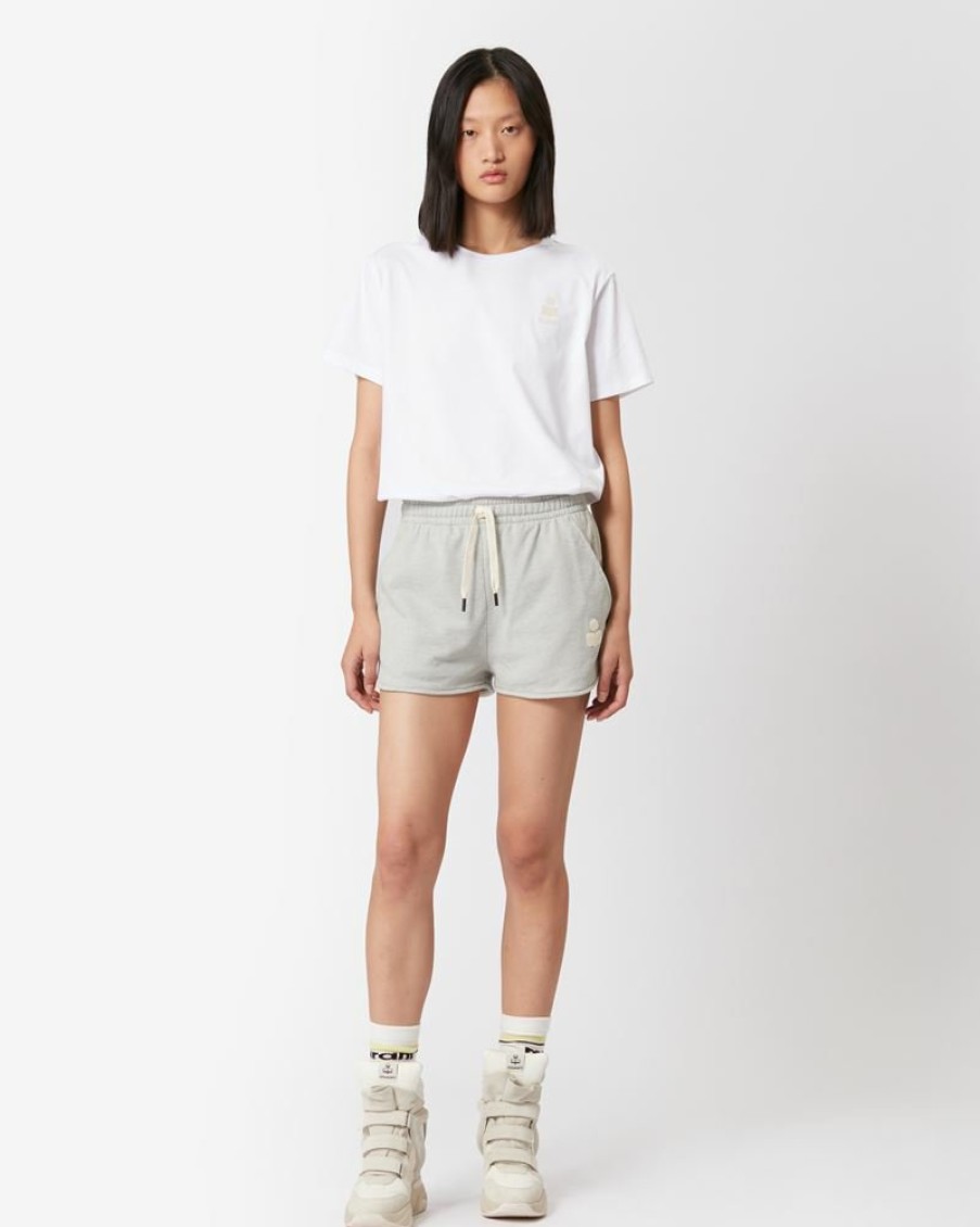 Marant Etoile Isabel Marant | Aby Logo Cotton Tee-Shirt