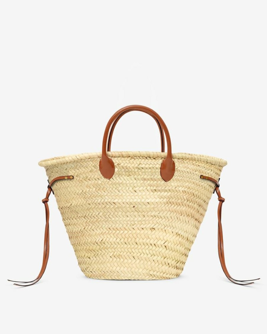 Bags Isabel Marant | Cadix Raffia And Leather Basket Bag